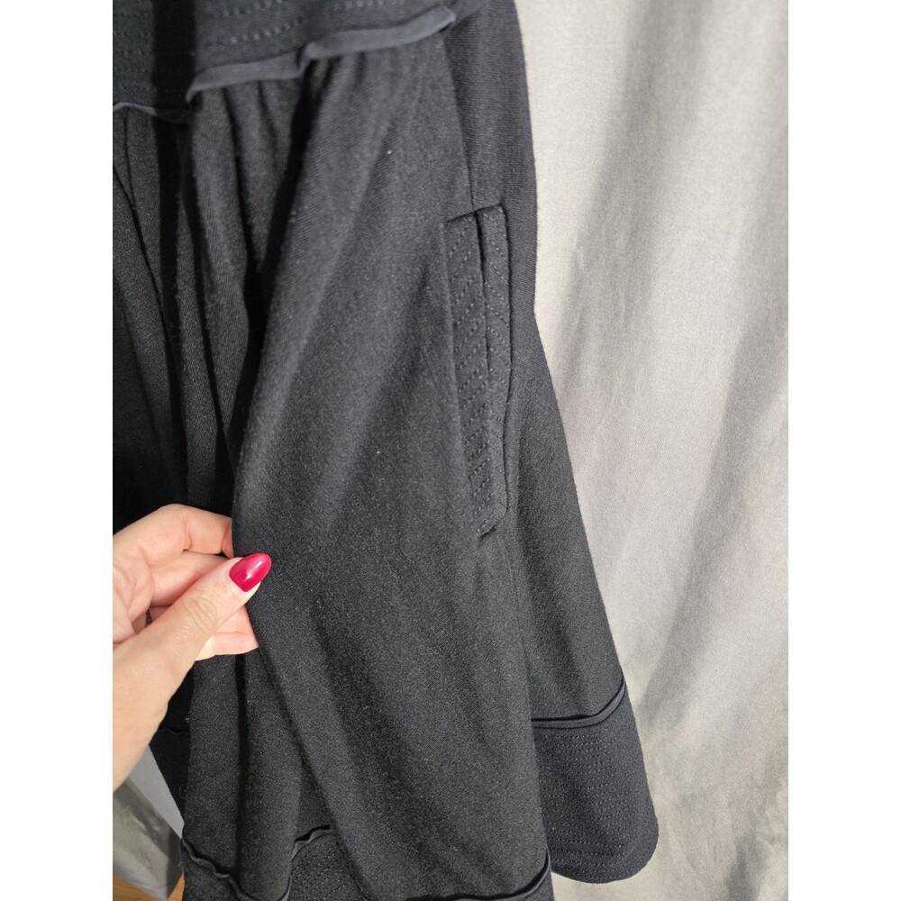 Diane von Furstenberg DVF Black Wool Silk Mini Dress Sleeveless Pockets 4 - Picture 3 of 7